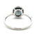 14K White Gold Oval Cut AP 2.28ct Spinel with AP 0.07cttw Diamond Accents Ring Size 7