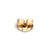 14K Gold London Blue Topaz Oval Stud Earrings