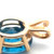 14K Gold London Blue Topaz Oval V-Shaped Bail Pendant
