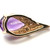 10K Gold and White Gold Amethyst Teardrop with a Single Diamond Bezel Accent In a Teardrop Setting Pendant