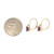 14K Gold Amethyst Rectangle with a Single Diamond Bezel Accent Lever-Back Earrings