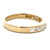 14K Yellow Gold 7 Stone Baguette Diamonds Wedding Anniversary Band Ring Size 6.5