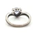 Sterling Silver Tanzanite Trillion Cut With CZ Accents Fashion Ring Size 7
