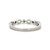 10K White Gold Alternating Peridot Marquise with Diamond Accents Ring Size 7