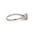 18K White Gold Central Diamond Bezel with 4-Diamond Bezel Accents Star Ring Size 7.75