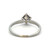 18K White Gold Central Diamond Bezel with 4-Diamond Bezel Accents Star Ring Size 7.75