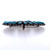 Vintage Zuni Sterling Silver Turquoise Snowflake Pendant Brooch