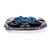 Vintage Southwest Navajo Sterling Silver Turquoise Bear Claw Belt Buckle - Signed JW Toadlena