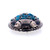 Vintage Southwest Navajo Sterling Silver Turquoise Bear Claw Belt Buckle - Signed JW Toadlena