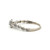 14K White Gold Diamond Square in a Diamond Halo Alternating Diamond Circles and Marquises and Accents Ring Size 10