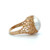 14K Gold Pearl Circle in a Mesh Bird's Nest Ring Size 7