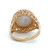 14K Gold Pearl Circle in a Mesh Bird's Nest Ring Size 7