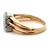 14K Yellow Gold Round Diamonds Rhombus Cluster Pinky Ring Size 3.5