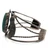 Sterling Silver Green Malachite South Western Style Cuff