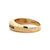 14K Gold Multi-Diamond Bezels in a Channel-Set Geometric Ring Size 10