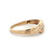 14K Gold Triple Diamonds in a Channel-Setting Multi-Bypass Ring Size 8.5