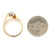 14K Yellow Gold Approx 0.5ct Round Diamond Swirl Engagement Ring Size 7.75
