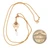 Vintage Scofield, Melcher, & Scofield 14K Yellow Gold Diamond and Pearl Art Deco Lavalier Necklace 15.5"