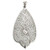 Vintage 14K White Gold Filigree Art Deco Diamond Pendant