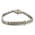 Vintage 10K White Gold Diamond Filigree Flower Bracelet Approx. 7"