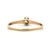 Vintage 14K Yellow Gold High Profile Crown App .25ct European Cut Diamond Solitaire Engagement Ring Size 9