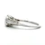 Vintage 14K White Gold Filigree Side Detail App .15ct Diamond Solitaire Engagement Ring Size 6.25