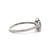 14K White Gold 1/2cttw Sapphire Flower Petals with a .05tw Diamond Circle Center on a Coiled Band Ring Size 7.25