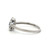 14K White Gold 1/2cttw Sapphire Flower Petals with a .05tw Diamond Circle Center on a Coiled Band Ring Size 7.25