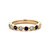 14K Gold Alternating .34tw Sapphires and .23tw Diamond Infinity Ring Size 6.75