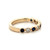 14K Gold Alternating .34tw Sapphires and .23tw Diamond Infinity Ring Size 6.75