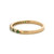 10K Gold Alternating Chrome Diopside and Diamond Circles Infinity Ring Size 7