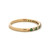 10K Gold Alternating Chrome Diopside and Diamond Circles Infinity Ring Size 7
