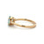 14K  Gold 1.04tw Aquamarine Oval with .08tw Bilateral Diamond Accents Ring Size 6.5