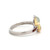 14K White Gold Opal Double Teardrops on a Garnet Accented Bypass Ring Size 7