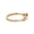 14K Gold .18tw Diamond Bezels Zigzag Pattern Infinity Ring Size 6.25