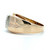 14K Yellow Gold Arrow Design App 1ct Round Diamond Mens Wedding Band Size 11
