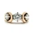 Princess 14K Yellow Gold App 2.25cttw Three Stone Diamond Artisan Heirloom Design Anniversary Engagement Ring Size 9