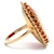 10K Yellow Gold Cameo Woman Rope Design Ring Size 7.5