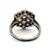 Sterling Silver Tanzanite Floral Cluster Ring Size 7