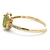 14K Yellow Gold 0.4ct Oval Peridot with 0.12cttw Diamond Accents Ring Size 7