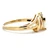 10K Yellow Gold Teardrop Pear Oval with a Round Diamond Accent Ring Size 4.5