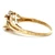 10K Yellow Gold Teardrop Pear Oval with a Round Diamond Accent Ring Size 4.5