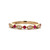 14K Gold Alternating .16tw Ruby and Double .09tw Diamonds in a Marquise Setting Infinity Band Ring Size 6.5