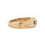 14K Yellow Gold App .20ct Diamond Solitaire Tapered Concave Band Engagement Ring Size 8