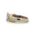 14K Two Tone Gold App .40ct Marquise Diamond with Bilateral Channel-Set Baguette Accent Diamonds Engagement Ring Size 6.75
