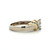 14K Two Tone Gold App .40ct Marquise Diamond with Bilateral Channel-Set Baguette Accent Diamonds Engagement Ring Size 6.75