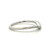 14K White Gold Diamond Accented Wavy Infinity Band Ring Size 7