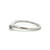14K White Gold Diamond Accented Wavy Infinity Band Ring Size 7