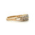 14K Yellow Gold App .60cttw Diamond Double Row Anniversary Wedding Band Ring Size 7