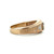 14K Gold Diamond Circle in a Square-Setting  with Bilateral Diamonds in a Triangle-Setting Ring Size 11.25